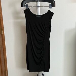 Donna Ricco Black Ruched Mini Dress, Size 6